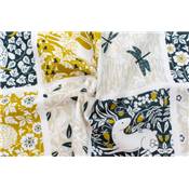 TISSU DASHWOOD STUDIO HEDGEROW 2618 -8X2 BLOCKS 12.5CM  COTON 110 CM