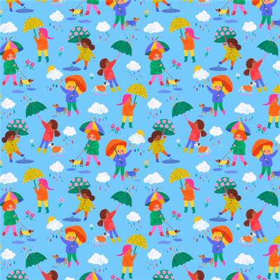 TISSU DASHWOOD STUDIO - SPLASH 2454 - COTON - 110 CM