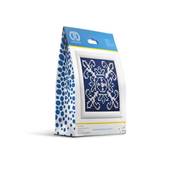 KIT BRODERIE DIAMANT - BLANC SUR BLEU - LIVRE AVEC CADRE