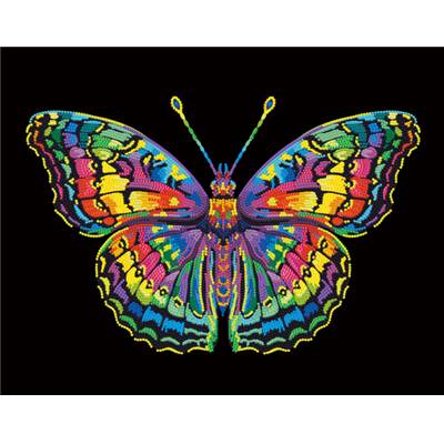 KIT BRODERIE DIAMANT NEON NOIR - BUTTERFLY