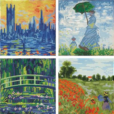 KIT BRODERIE DIAMANT MINI DOTZ - MASTERS QUARTET - PACK DE 4 