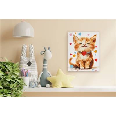 KIT BRODERIE DIAMANT DOTZ - DARLING KITTY AVEC CADRE