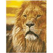 KIT BRODERIE DIAMANT SQUARES - LORD OF THE SERENGETI - PRE-ENCADRE