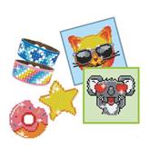 COFFRET ACTIVITE BRODERIE DIAMANT DOTZIES - VERT - 6 PROJETS