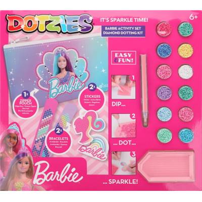 COFFRET ACTIVITE BRODERIE DIAMANT DOTZIES - ROSE LICORNE - 6 PROJETS