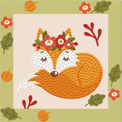 KIT BRODERIE DIAMANT QUICK DOTZ CAMEO - RENARD DES FORETS