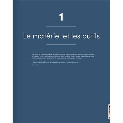 TECHNIQUES DU CHAPELIER MODISTE