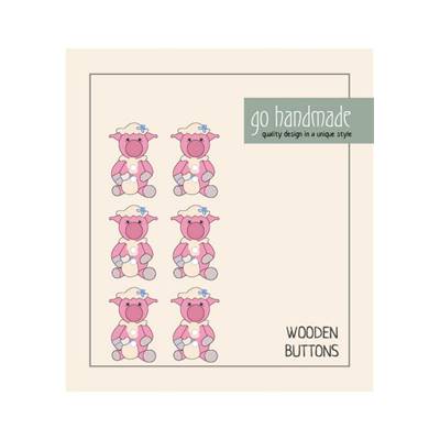 CARTE 6 BOUTONS BOIS - LAVABLES - HILLARY LA COCHONNE