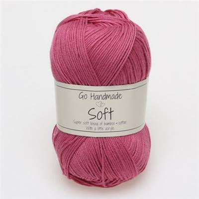 FIL A TRICOTER GOHANDMADE SOFT - ROSE TENDRE - PELOTE 50 G