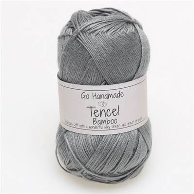 FIL A TRICOTER GOHANDMADE TENCEL - GRIS - PELOTE 50 G