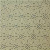 TISSU SASHIKO IMPRIME - 110 CM - COTON - MINI 5 M - COL 1 ECRU