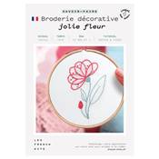 FRENCH'KITS - BRODERIE DÉCORATIVE - JOLIE FLEUR