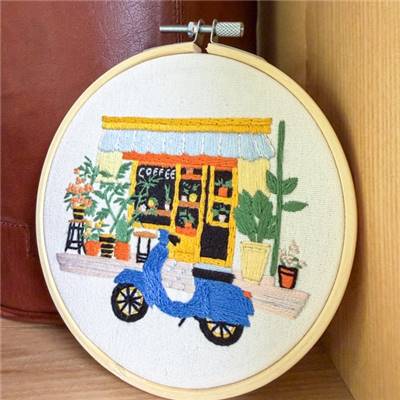 KIT BRODERIE AVEC TAMBOUR 15 CM - DOLCE VITA