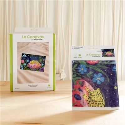 KIT CANEVAS COMPLET - DESSIN 20 X 30 CM - REVES SAUVAGES
