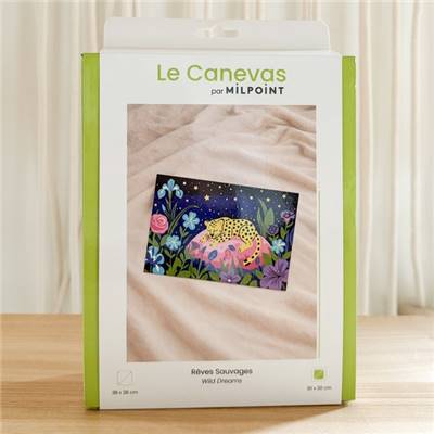 KIT CANEVAS COMPLET - DESSIN 20 X 30 CM - REVES SAUVAGES