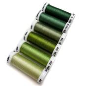PACK 6 NUANCES SOIE 1003 - VERT JAUNE