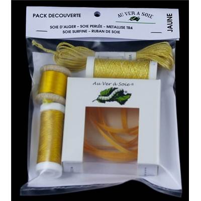 PACK DECOUVERTE SURFINE/RUBAN 4 MM - JAUNE