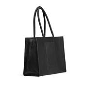 SHOPPER EN CUIR AVEC PORTEFEUILLE AMOVIBLE MUUD - BINA XL - NOIR