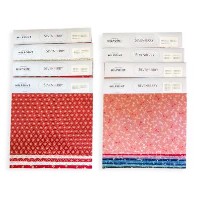 LIASSE ECHANTILLONNAGE 47 TISSUS JAPONAIS SEVENBERRY - 25X20 CM ENV.