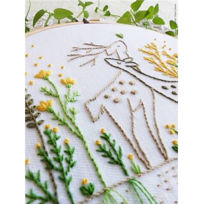 LOVE STORY - KIT BRODERIE 21X21CM - TAMBOUR NON INCLUS - TAMAR NY