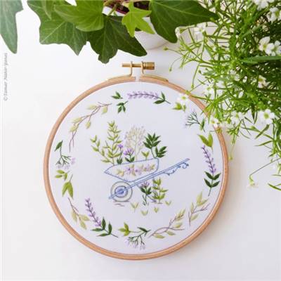 GARDENING - KIT BRODERIE 21X21CM - TAMBOUR NON INCLUS