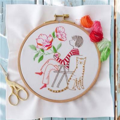ME & MY TIGER - KIT BRODERIE 21X21CM - TAMBOUR NON INCLUS