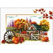 NO COUNT CROSS STITCH - UNE FERME EN AUTOMNE