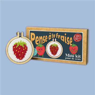 MINI KIT POINT DE CROIX - PENSE A TA FRAISE