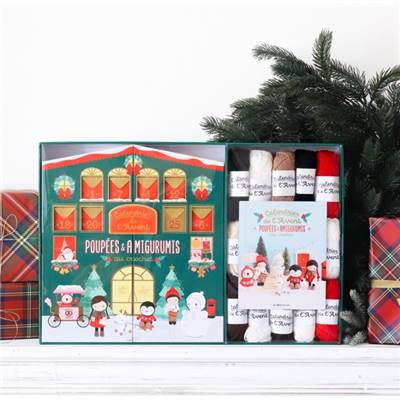 COFFRET CALENDRIER DE L'AVENT - POUPEES & AMIGURUMIS AU CROCHET