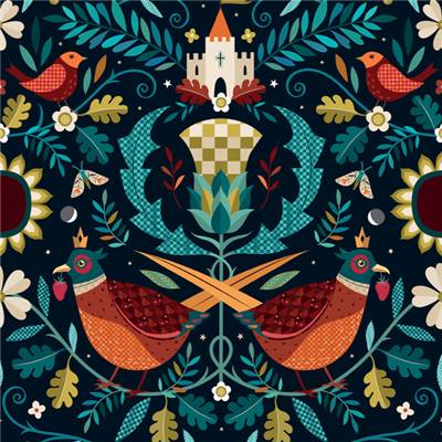 TISSU DASHWOOD STUDIO - ESQUIRES 2619 - COTON - 110 CM