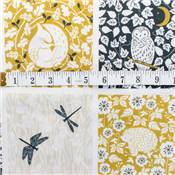 TISSU DASHWOOD STUDIO HEDGEROW 2618 -8X2 BLOCKS 12.5CM  COTON 110 CM
