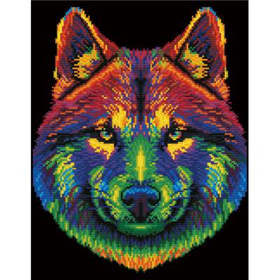 KIT BRODERIE DIAMANT NEON NOIR - WOLF