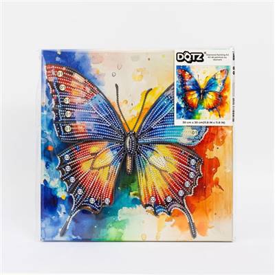 KIT BRODERIE DIAMANT DOTZ - BUTTERFLY FLIGHT AVEC CADRE