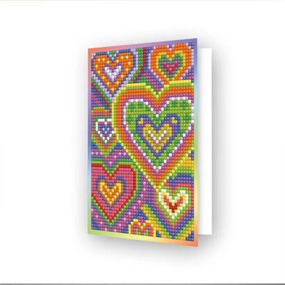 CARTE DE VOEUX DIAMOND DOTZ - HEART MOSAIC