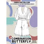 PATRON COUTURE FABRICARTEM - COMBINAISON BUTTERFLY