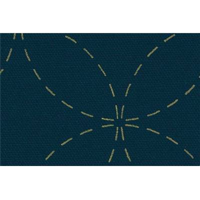 TISSU SASHIKO IMPRIME - 110 CM - COTON - MINI 5 M - COL 20 INDIGO