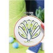FRENCH'KITS - BRODERIE DÉCORATIVE - PAON