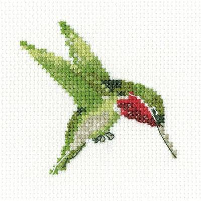 KIT POINT DE CROIX HUMMING BIRD (A) 