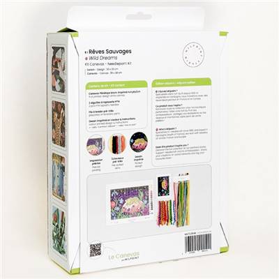 KIT CANEVAS COMPLET - DESSIN 20 X 30 CM - REVES SAUVAGES