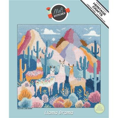 KIT POINT DE CROIX LLAMA DRAMA (A) 