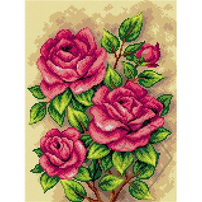 CANEVAS ANTIQUE 30 X 40 CM - LES ROSES