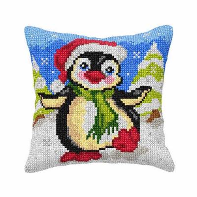 COUSSIN PT DE CROIX EN KIT 40 X 40 CM - LE PETIT PINGOUIN