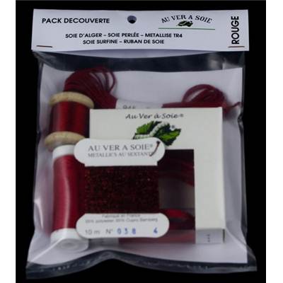 PACK DECOUVERTE SURFINE/RUBAN 4 MM - ROUGE