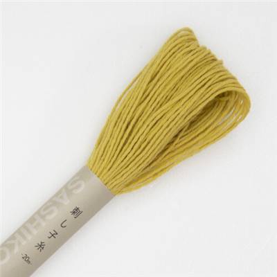 FIL SASHIKO UNI - COL 5 - VANILLE - LOT DE 6 ECH. DE 20 M