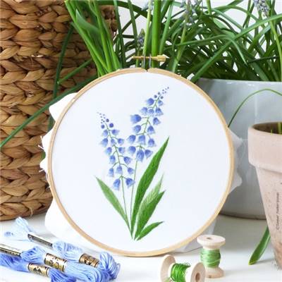 BELLEVALIA - KIT BRODERIE 21X21CM - TAMBOUR NON INCLUS - TAMAR NY