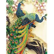 NO COUNT CROSS STITCH - UN PAON EN MAJESTE