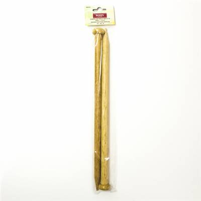 AIGUILLES A TRICOTER BOIS 35CM N°15 ETUI DE 2