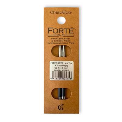 AIGUILLES INTERCHANGEABLES CHIAOGOO FORTE CARBONE ACIER N°6.5 -10 CM
