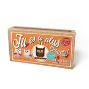 MINI KIT POINT DE CROIX - TU ES LA PLUS CHOUETTE