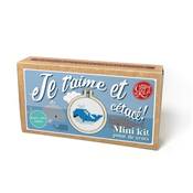 MINI KIT POINT DE CROIX - JE T'AIME ET CETACE !